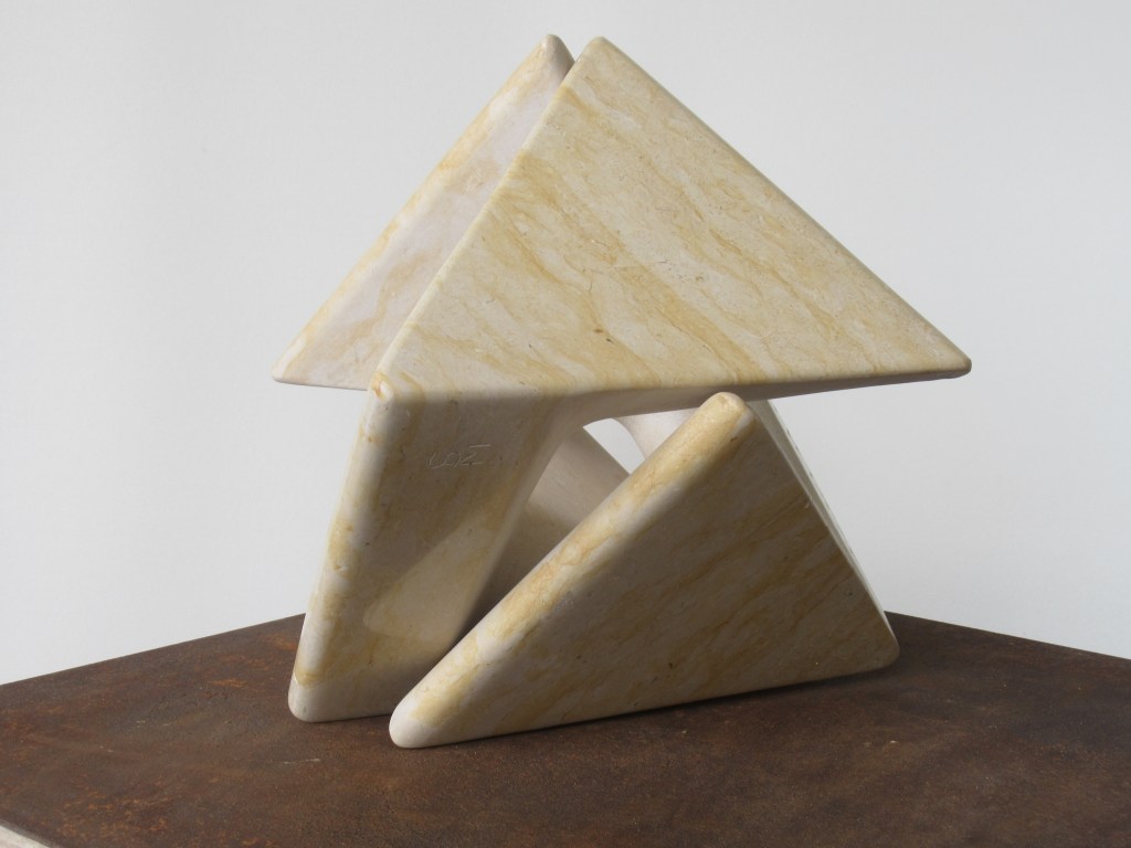 “BEYAHAD LO NI-PAUL“; series: “A Traveling Tombstone”; Sculptor: Robert Schmidt-Matt. Material: Jerusalem Limestone, 23 x 23 x 23 cm. Engraved: “RESPONSIBLE IRRESPONSIBILITY  Paul A. Levine”. 